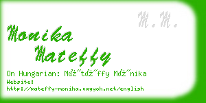 monika mateffy business card